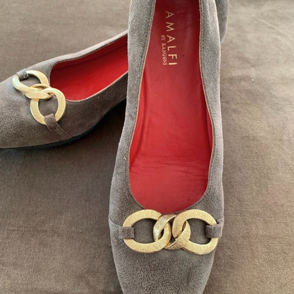 ☃️ AMALFI Italian made ELEGANT SUEDE 9 SEE SIZE. Like new - Picture 5 of 9
